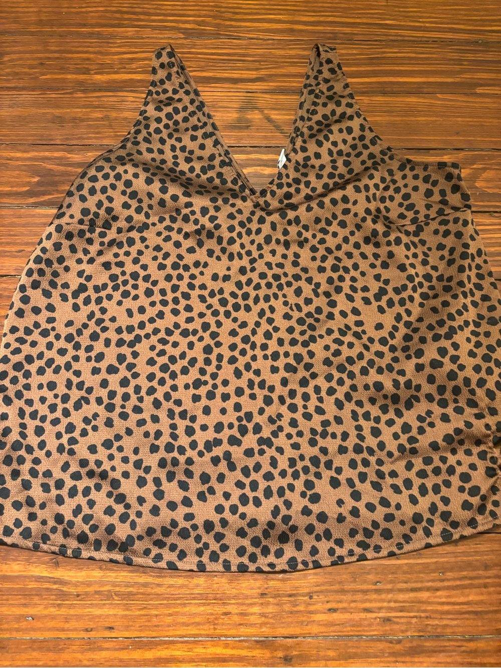 Old Navy Brown & Black Leopard Print V-Neck Cami